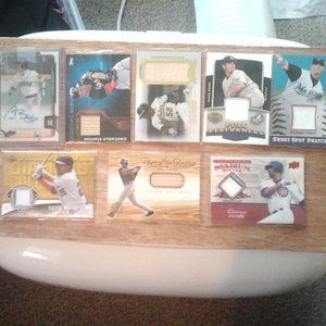 8 MLB Baseball Memorobilia Cards
